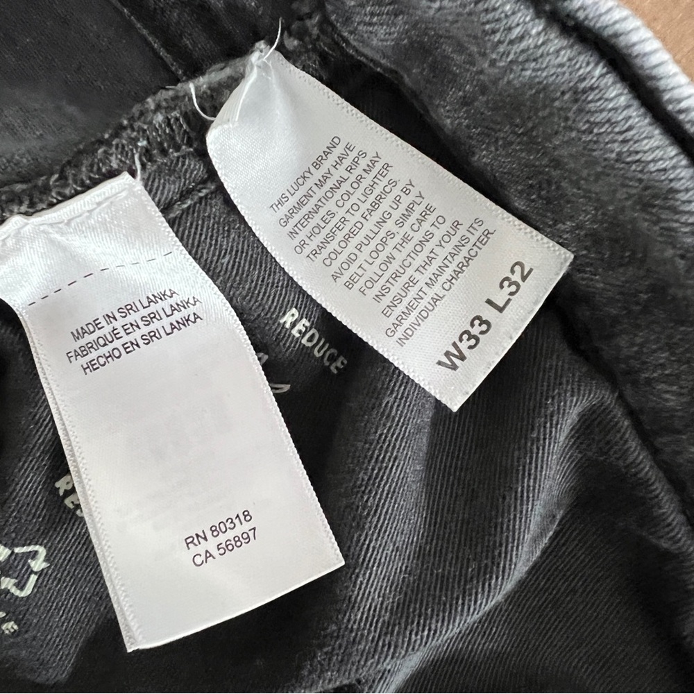 Lucky Brand 410 Athletic Straight Jeans – Gray Wash – Men’s 33x32 - Picture 8 of 10